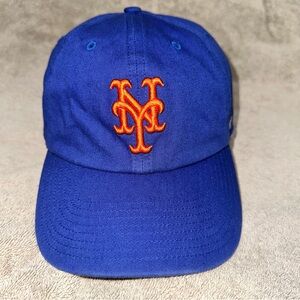 NY Mets Hat 47 Brand Clean Up Strapback Blue Port St Lucie Spring Training